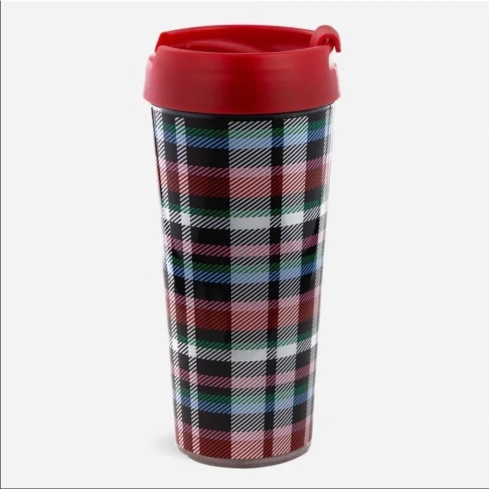 VERA BRADLEY Ribbons Plaid 3‑Pc Gift Set – Travel Mug, Journal & Pen – NWT